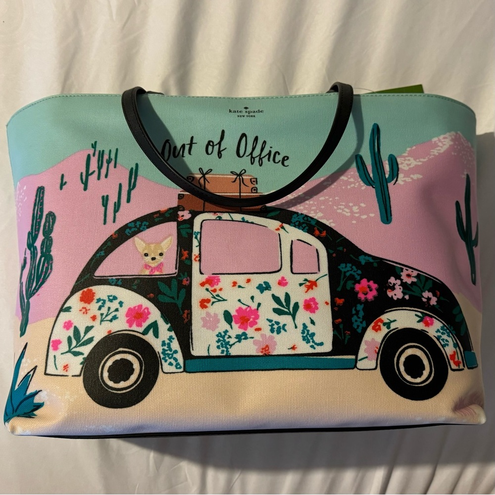 Kate Spade Out of Office Novelty Tote